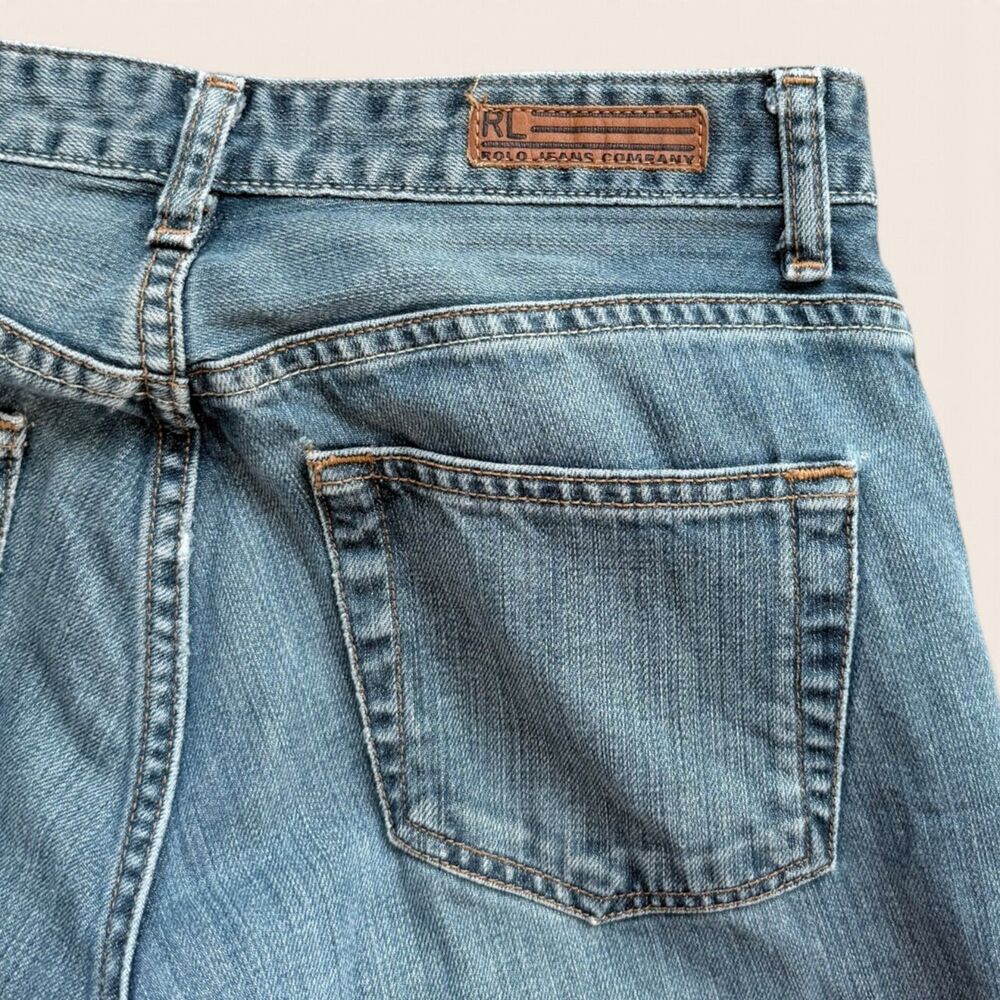 Ralph Lauren Jeans Size 4 Straight Leg Medium Wash Cotton Denim